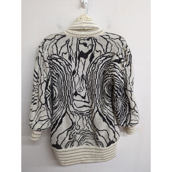 Vintage MONTO PAR LE CHOIS Women's Cardigan Oversized Open Sweater Size Small - Picture 7 of 7